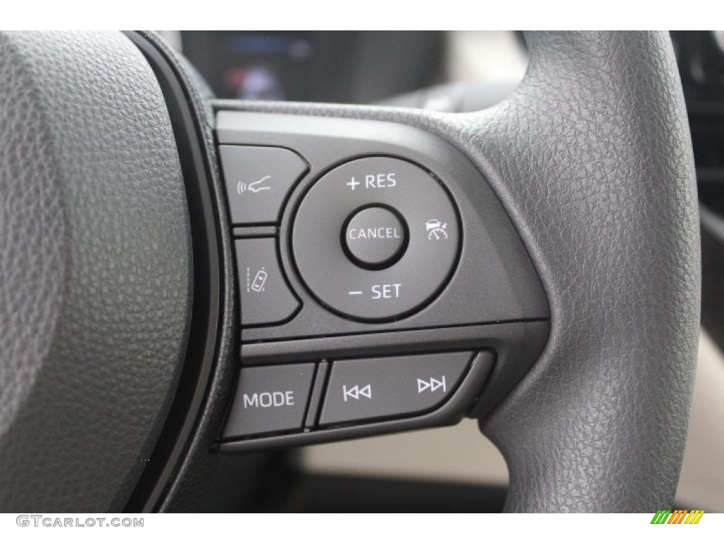 2020 Toyota Corolla LE Macadamia/Beige Steering Wheel Photo #133043630