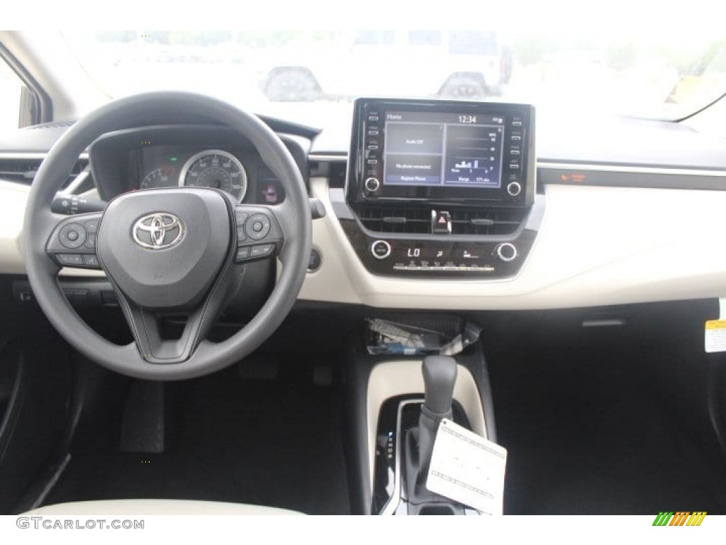 2020 Toyota Corolla LE Macadamia/Beige Dashboard Photo #133043697