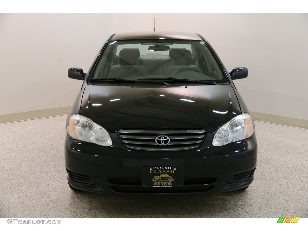 2004 Corolla LE - Black / Pebble Beige photo #2