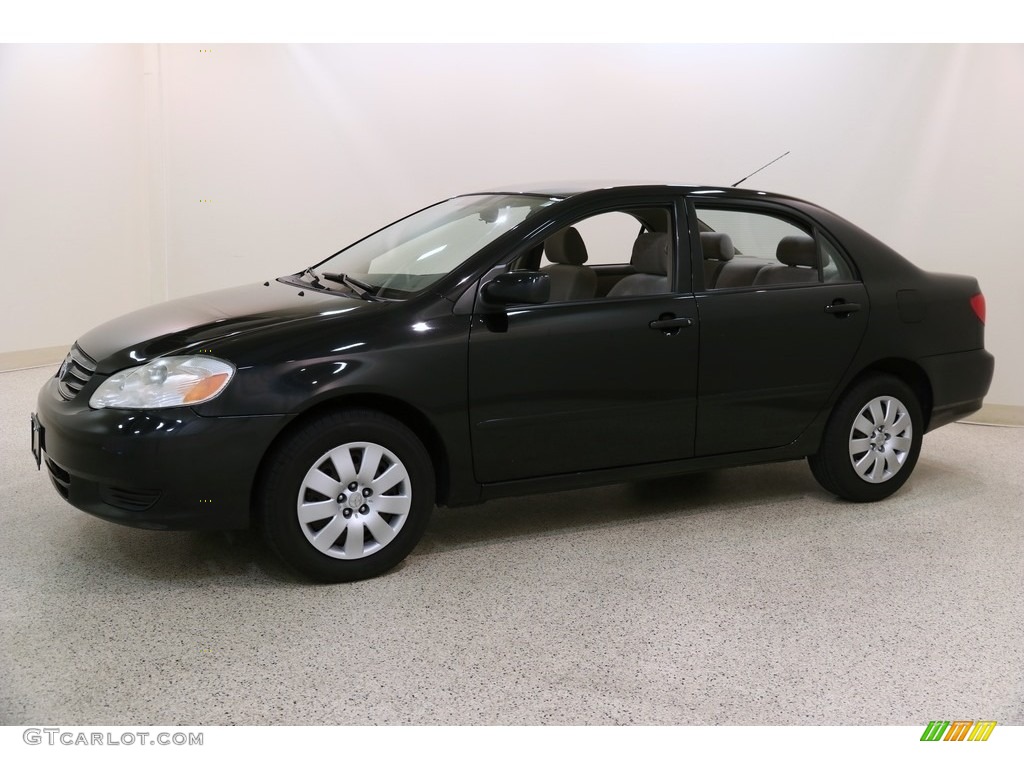 2004 Corolla LE - Black / Pebble Beige photo #3