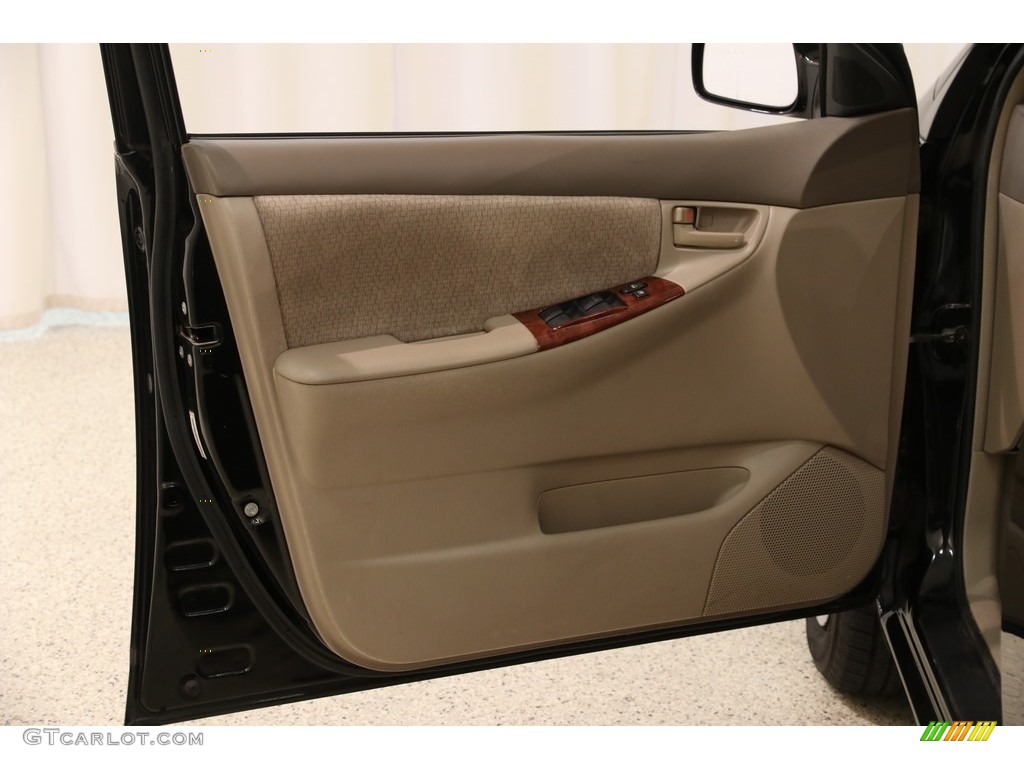 2004 Corolla LE - Black / Pebble Beige photo #4