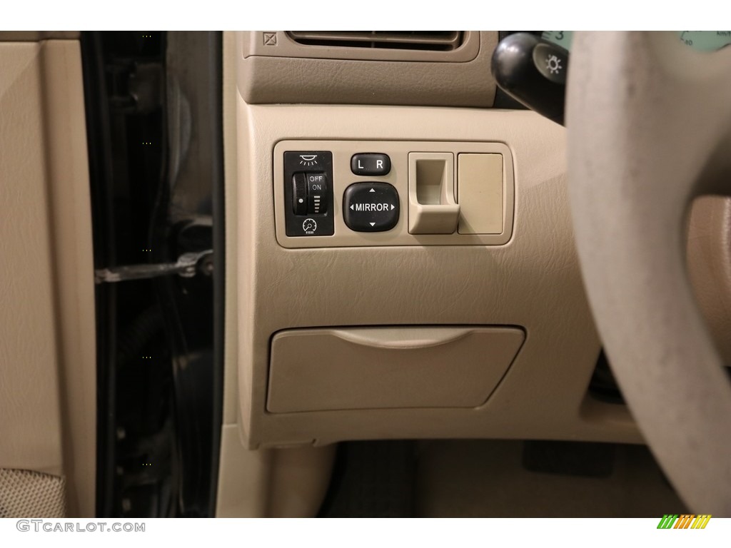 2004 Corolla LE - Black / Pebble Beige photo #5
