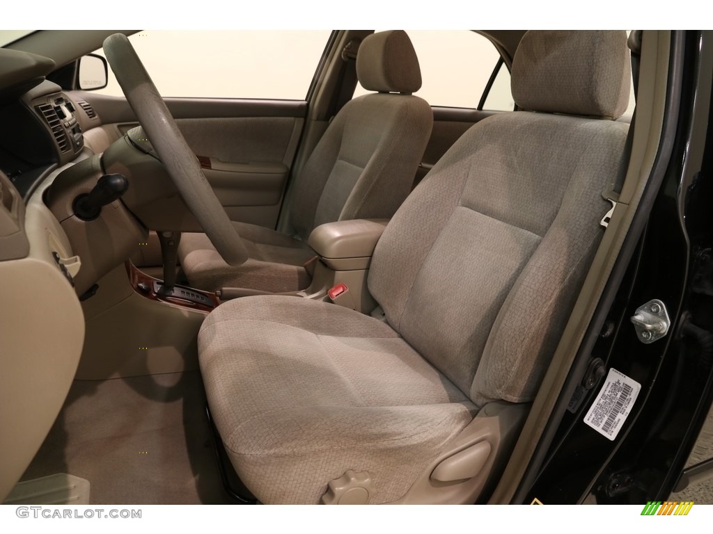 2004 Corolla LE - Black / Pebble Beige photo #7