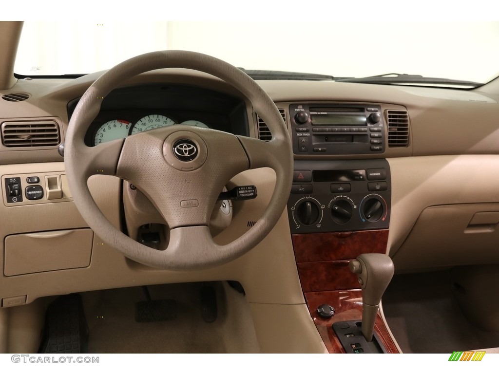 2004 Corolla LE - Black / Pebble Beige photo #8