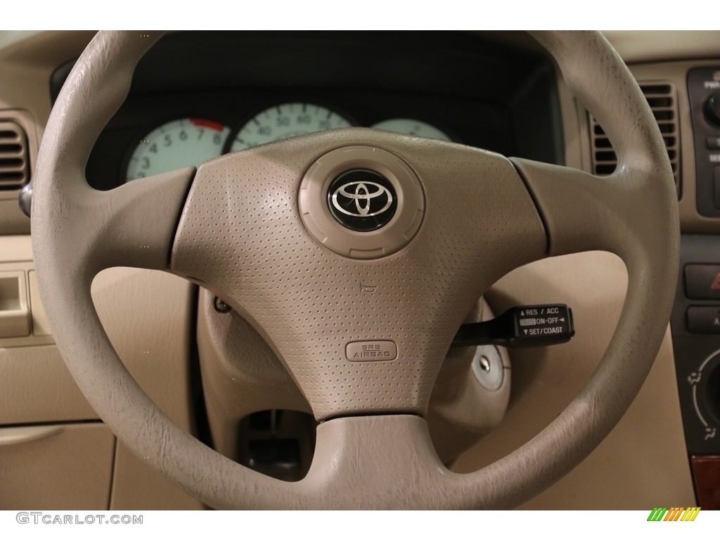 2004 Corolla LE - Black / Pebble Beige photo #9