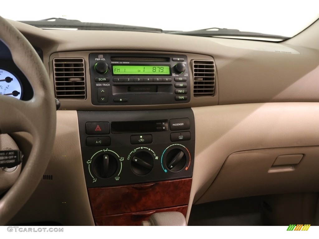 2004 Corolla LE - Black / Pebble Beige photo #11