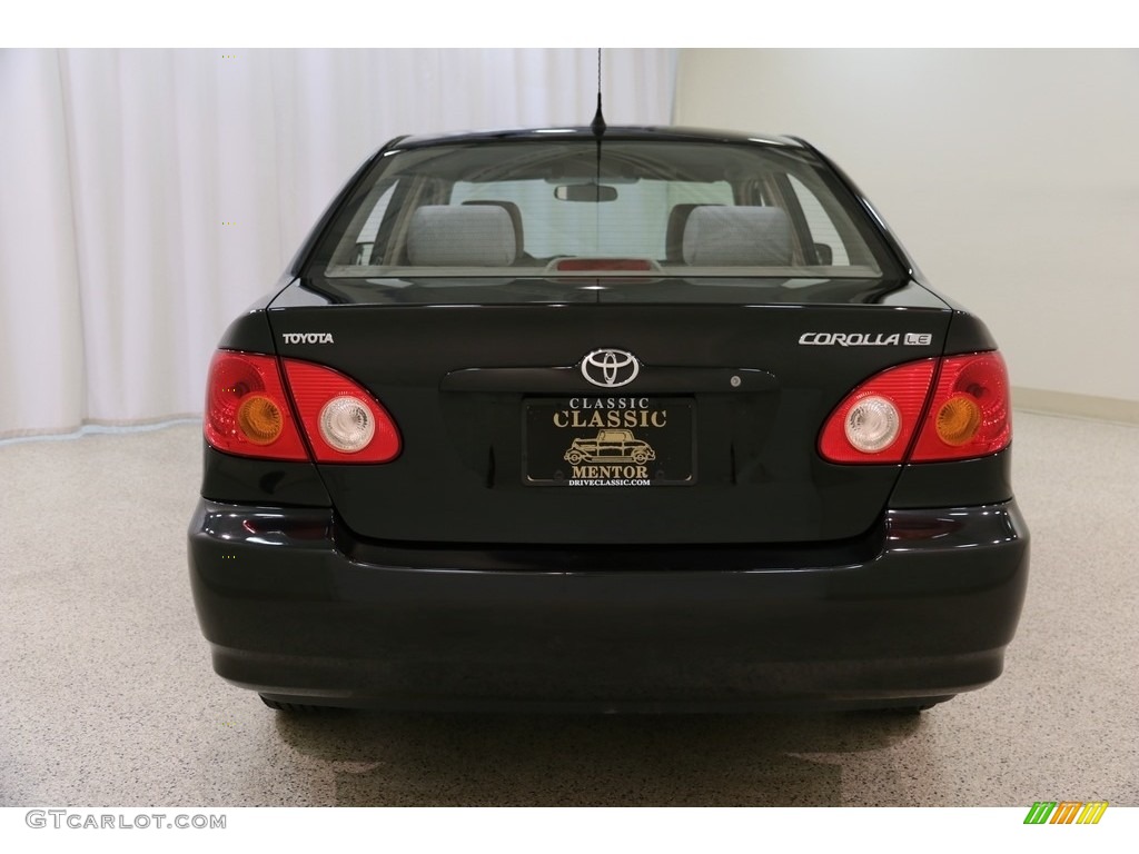 2004 Corolla LE - Black / Pebble Beige photo #18