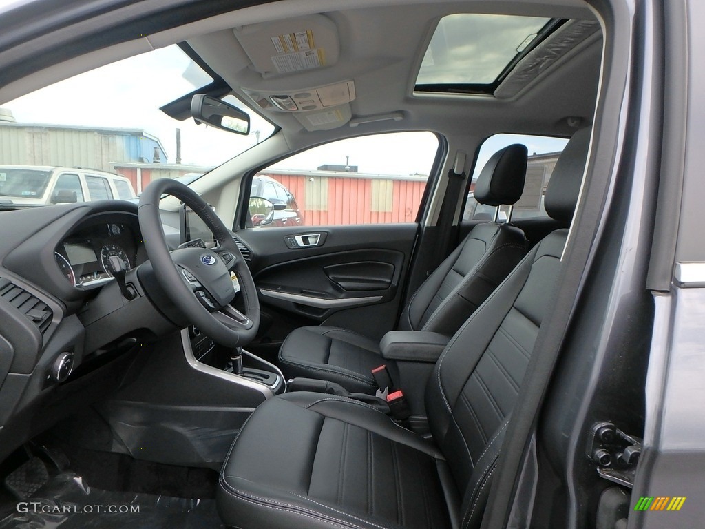 Ebony Black Interior 2019 Ford EcoSport Titanium Photo #133045845