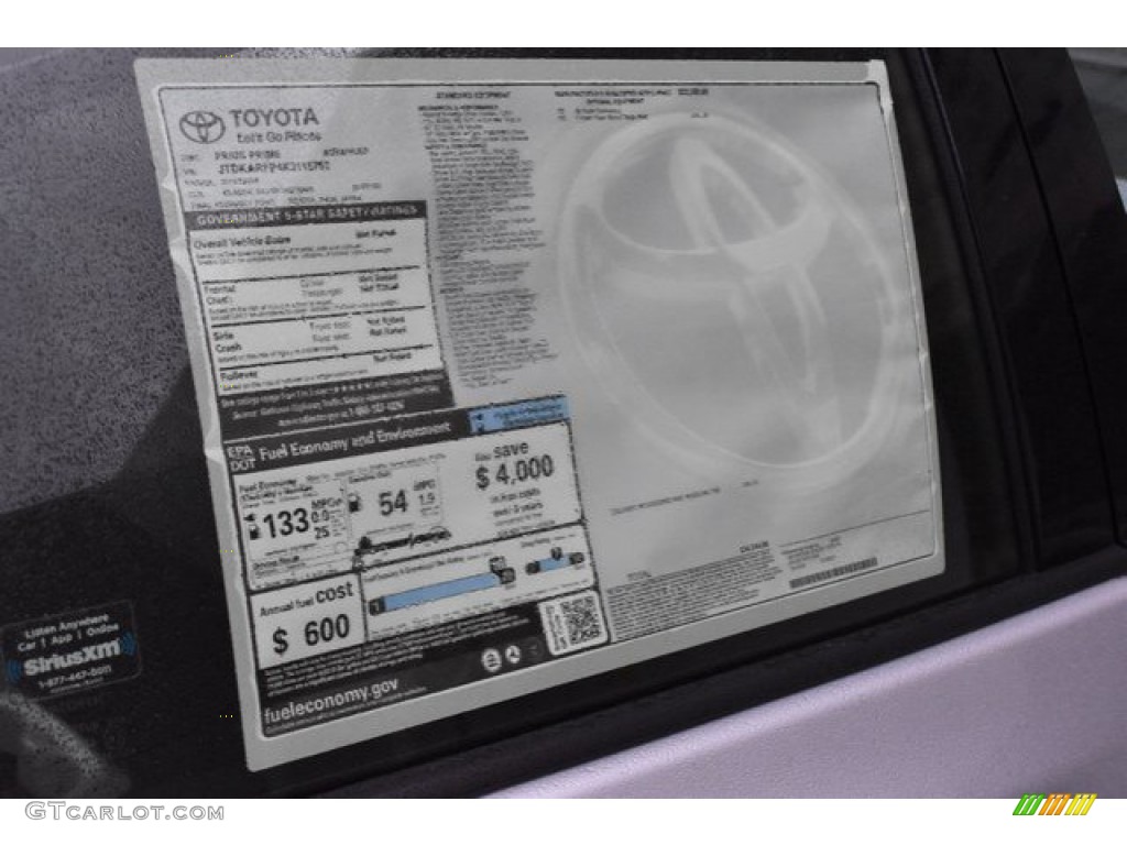 2019 Toyota Prius Prime Advanced Window Sticker Photo #133050629