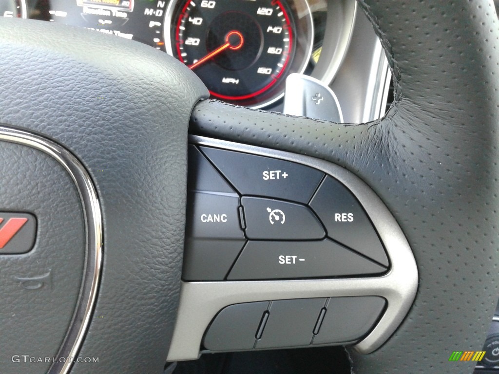 2019 Dodge Charger R/T Scat Pack Black Steering Wheel Photo #133051034