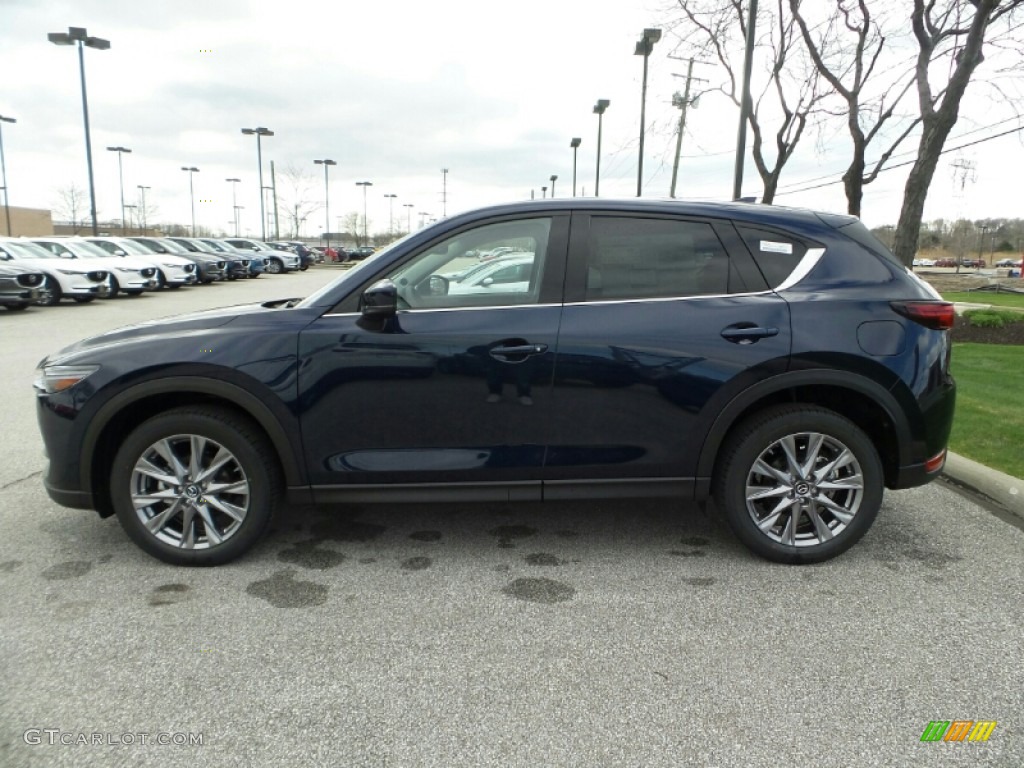 2019 CX-5 Grand Touring AWD - Deep Crystal Blue Mica / Black photo #4