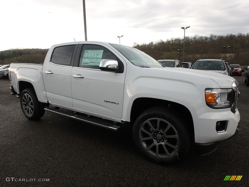 Summit White 2019 GMC Canyon Denali Crew Cab 4WD Exterior Photo #133053470
