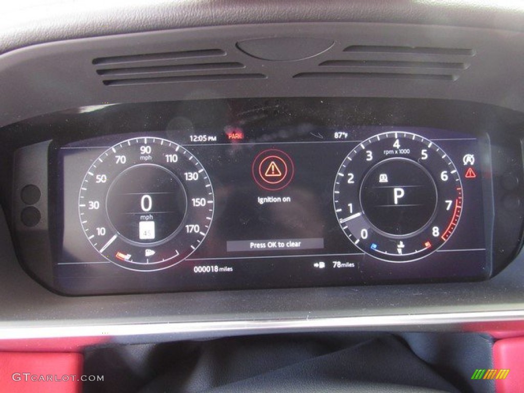 2019 Land Rover Range Rover Sport Supercharged Dynamic Gauges Photo #133055294