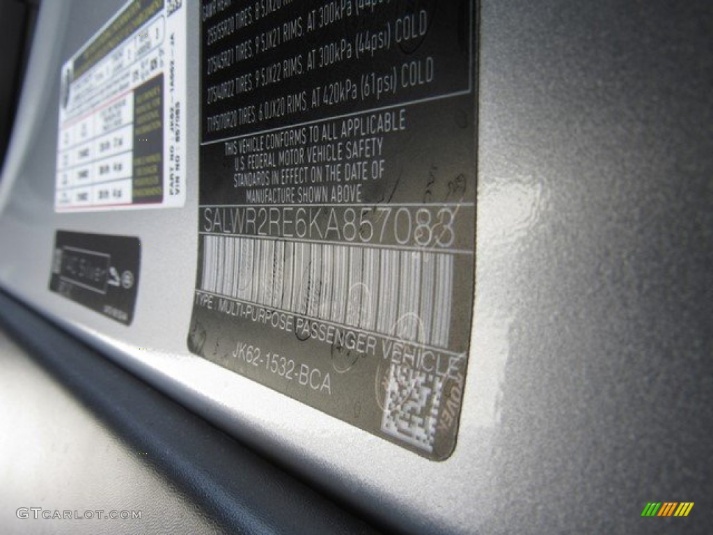 2019 Range Rover Sport Supercharged Dynamic - Indus Silver Metallic / Ebony/Pimento photo #40