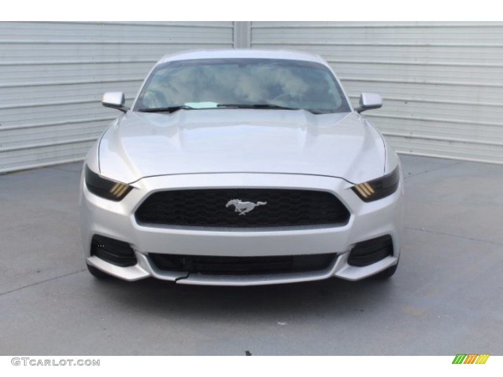 2016 Mustang V6 Coupe - Ingot Silver Metallic / Ebony photo #3
