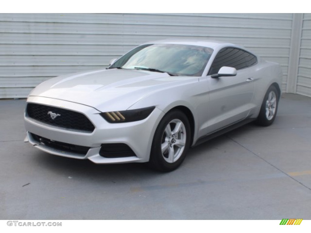 2016 Mustang V6 Coupe - Ingot Silver Metallic / Ebony photo #4
