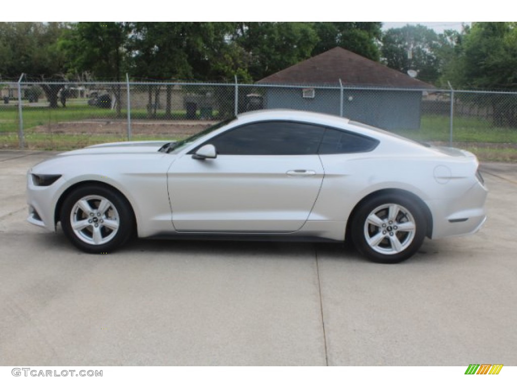 2016 Mustang V6 Coupe - Ingot Silver Metallic / Ebony photo #7