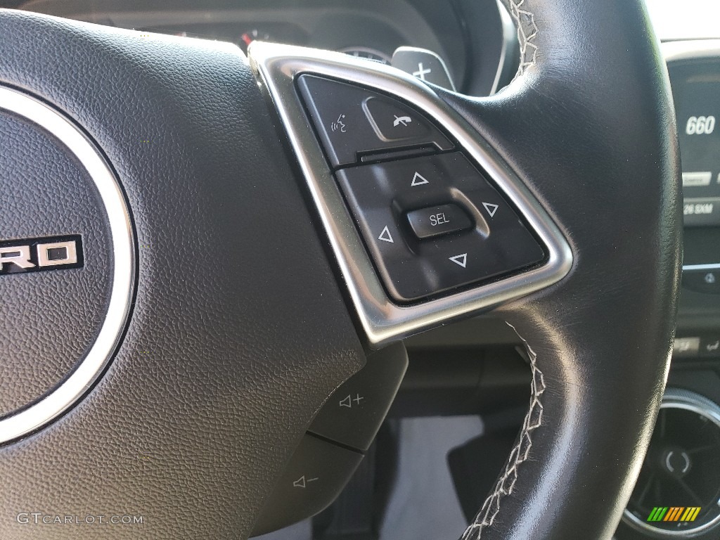 2018 Chevrolet Camaro LT Convertible Medium Ash Gray Steering Wheel Photo #133057121