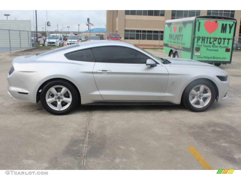 2016 Mustang V6 Coupe - Ingot Silver Metallic / Ebony photo #11