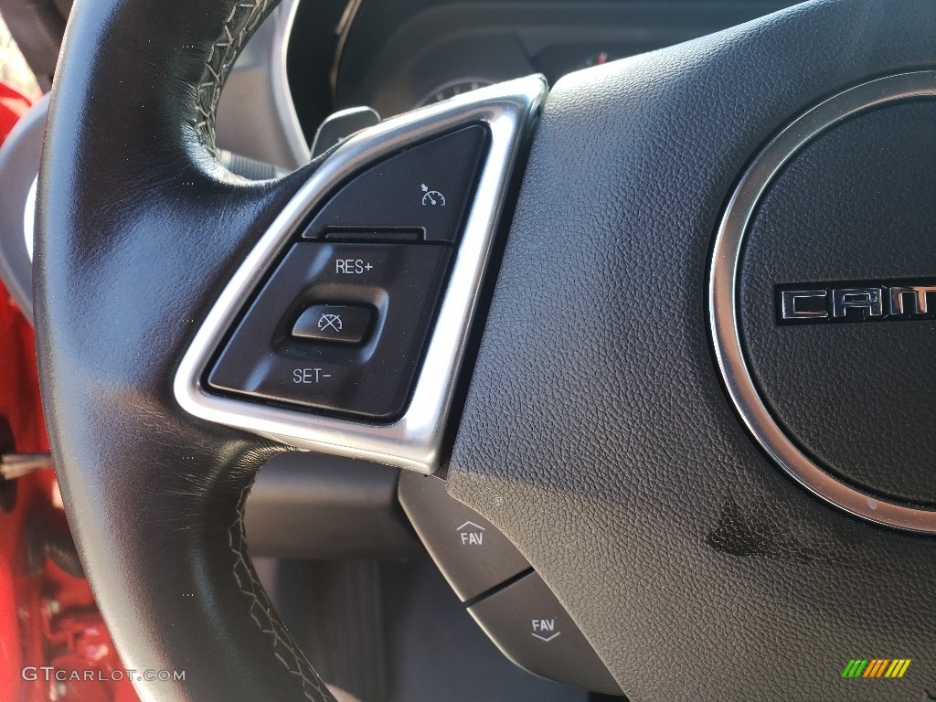 2018 Chevrolet Camaro LT Convertible Medium Ash Gray Steering Wheel Photo #133057130