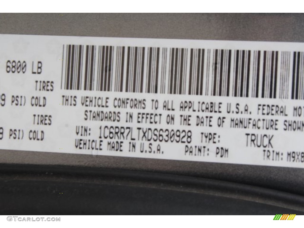 2013 1500 Lone Star Crew Cab 4x4 - Mineral Gray Metallic / Black/Diesel Gray photo #29