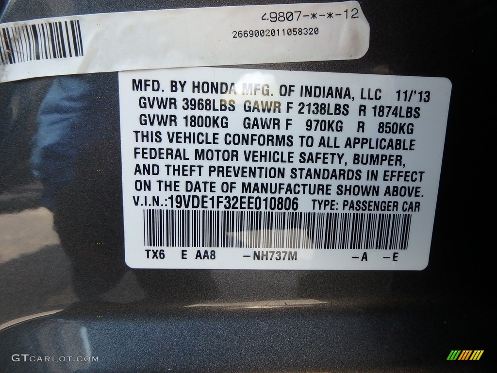 2014 ILX 2.0L - Polished Metal Metallic / Ebony photo #14