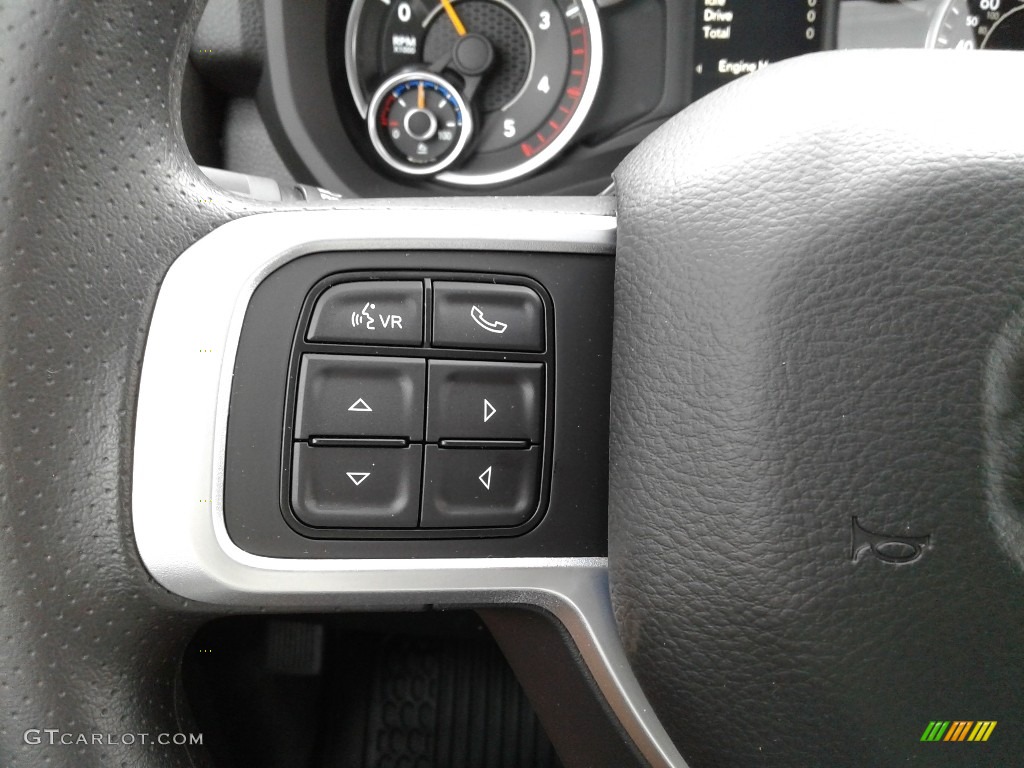 2019 Ram 5500 SLT Crew Cab 4x4 Chassis Black/Diesel Gray Steering Wheel Photo #133060699