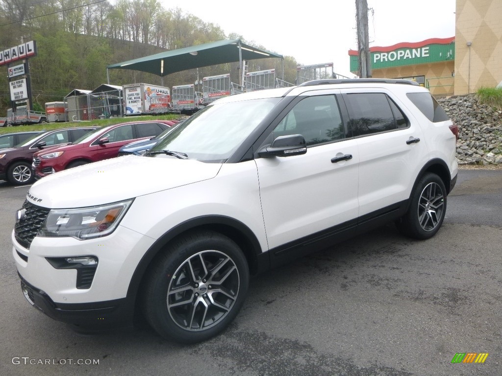 2019 Explorer Sport 4WD - White Platinum / Medium Black photo #2