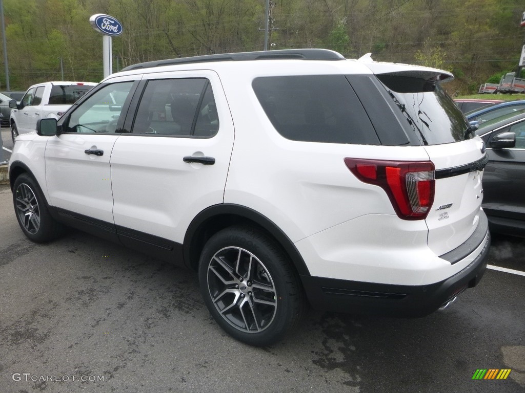 2019 Explorer Sport 4WD - White Platinum / Medium Black photo #3