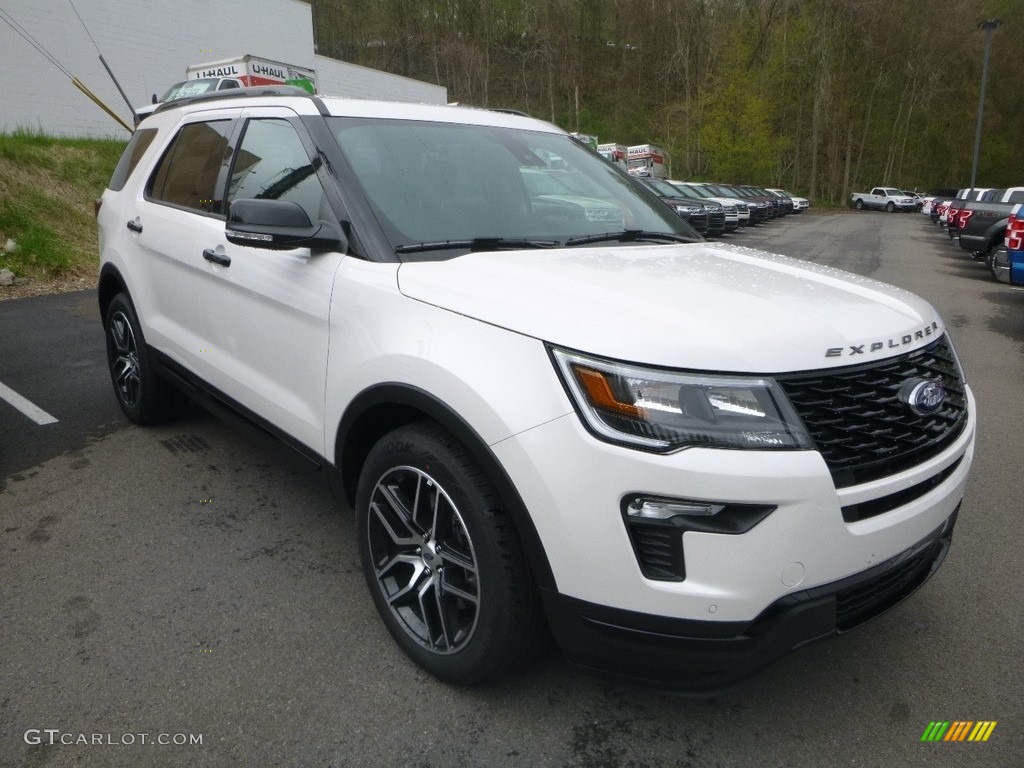 2019 Explorer Sport 4WD - White Platinum / Medium Black photo #5