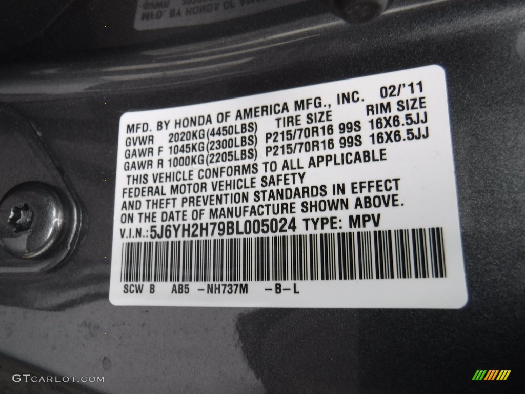 2011 Element EX 4WD - Polished Metal Metallic / Titanium photo #27