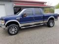 2008 Dark Blue Pearl Metallic Ford F350 Super Duty Lariat Crew Cab 4x4  photo #2