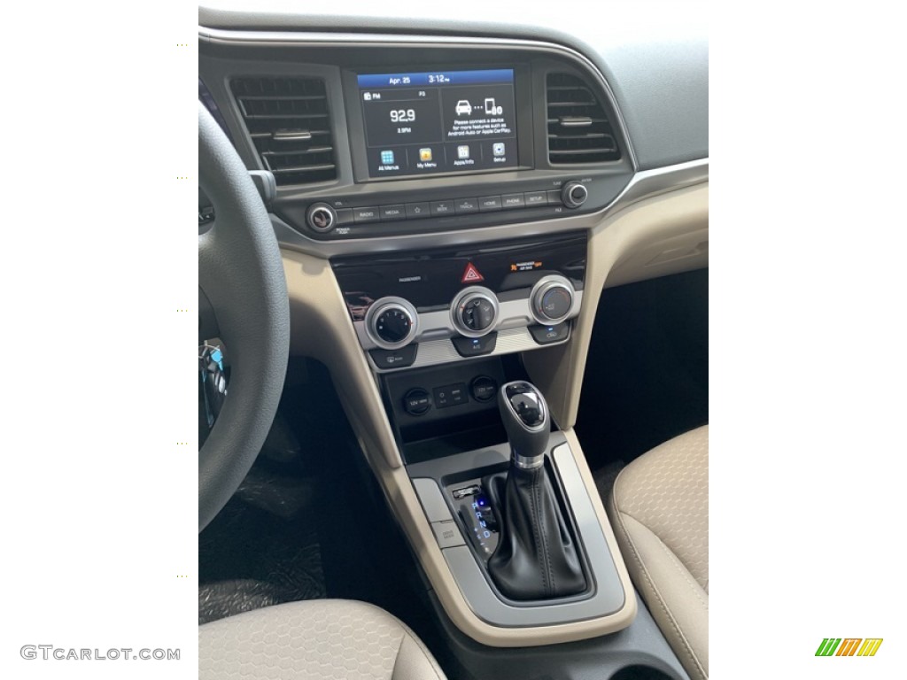 2019 Elantra SEL - Scarlet Red / Beige photo #31