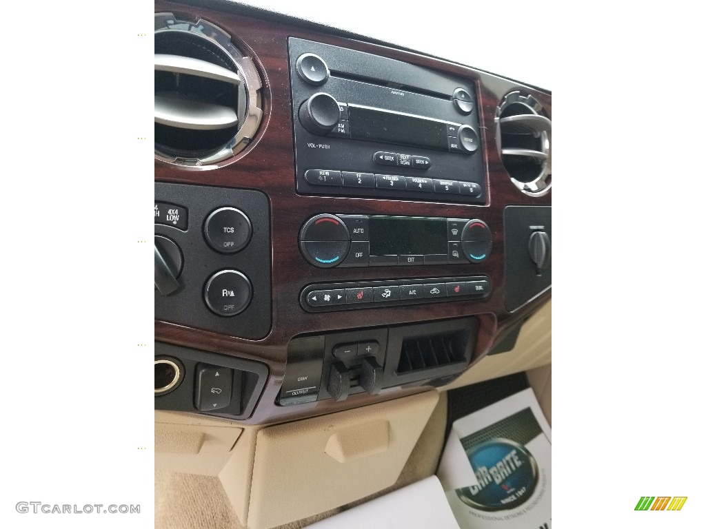 2008 F350 Super Duty Lariat Crew Cab 4x4 - Dark Blue Pearl Metallic / Camel photo #15