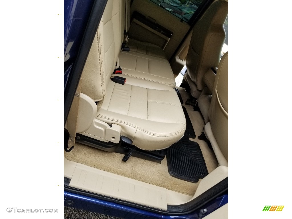2008 F350 Super Duty Lariat Crew Cab 4x4 - Dark Blue Pearl Metallic / Camel photo #19