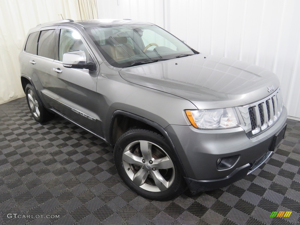 2011 Grand Cherokee Overland 4x4 - Mineral Gray Metallic / New Saddle/Black photo #5