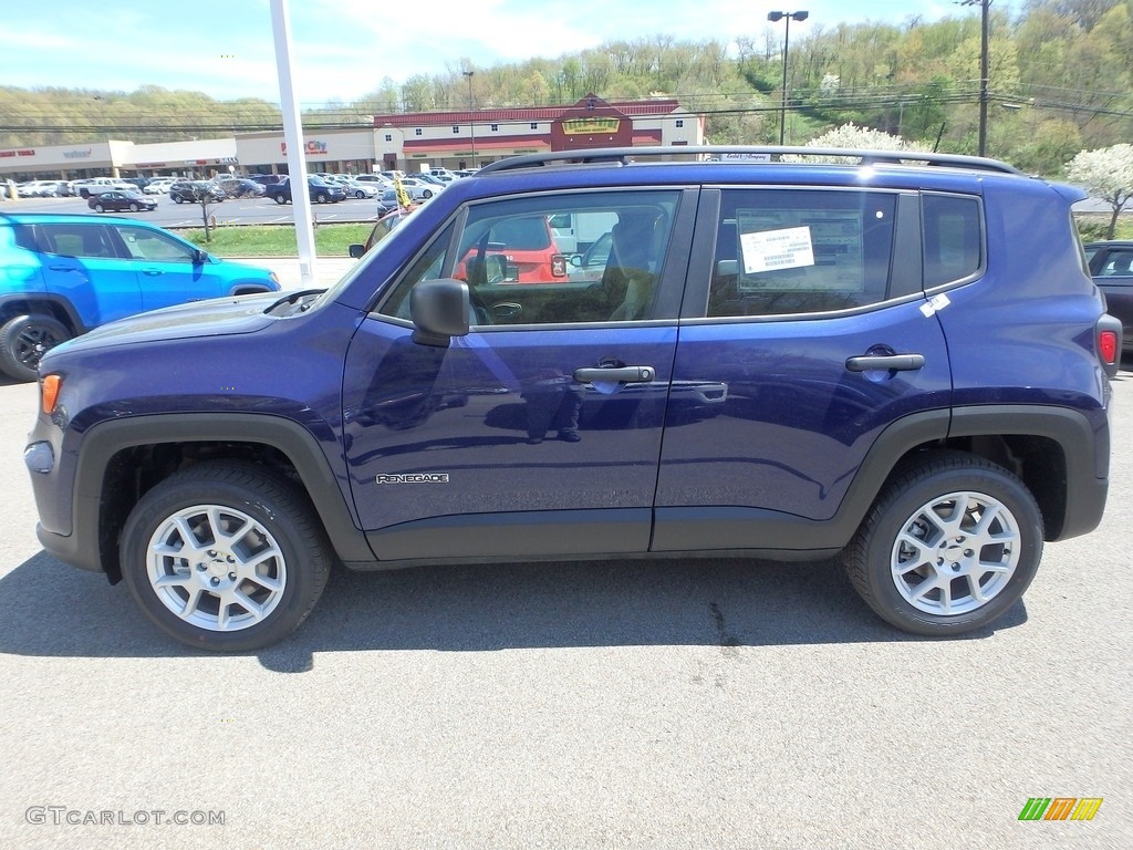 2019 Renegade Sport 4x4 - Jetset Blue / Black/Sandstorm photo #2