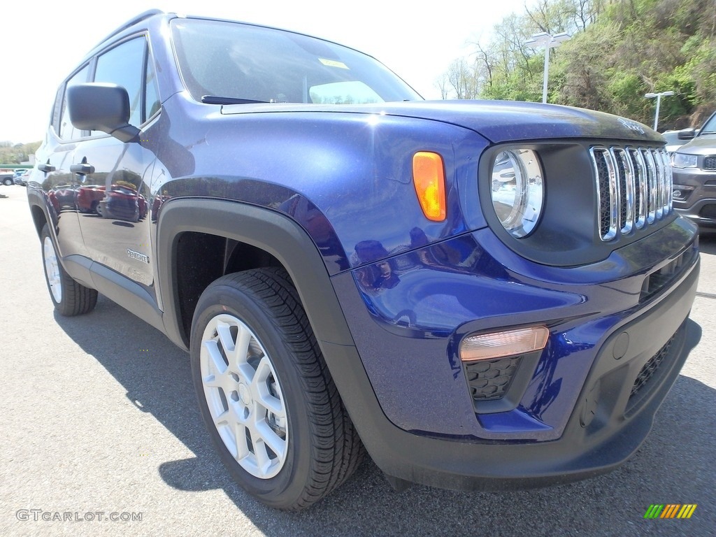 2019 Renegade Sport 4x4 - Jetset Blue / Black/Sandstorm photo #8