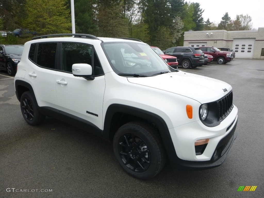 2019 Renegade Latitude 4x4 - Alpine White / Black photo #7