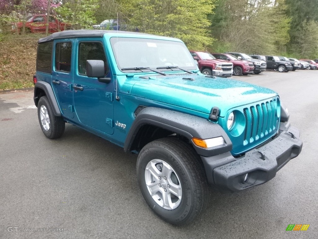 Bikini Pearl 2019 Jeep Wrangler Unlimited Sport 4x4 Exterior Photo #133076065
