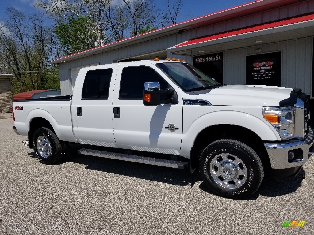 2012 F350 Super Duty XLT Crew Cab 4x4 - Oxford White / Adobe photo #1