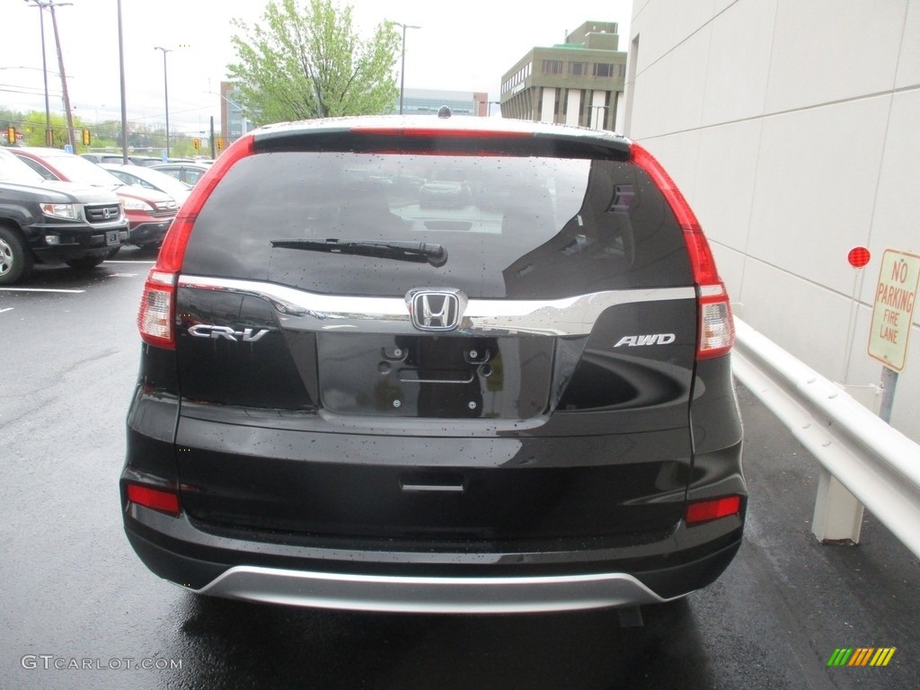 2016 CR-V EX AWD - Crystal Black Pearl / Black photo #4