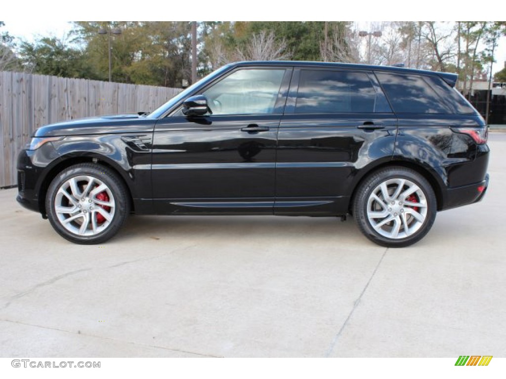 Santorini Black Metallic 2019 Land Rover Range Rover Sport Supercharged Dynamic Exterior Photo #133085341
