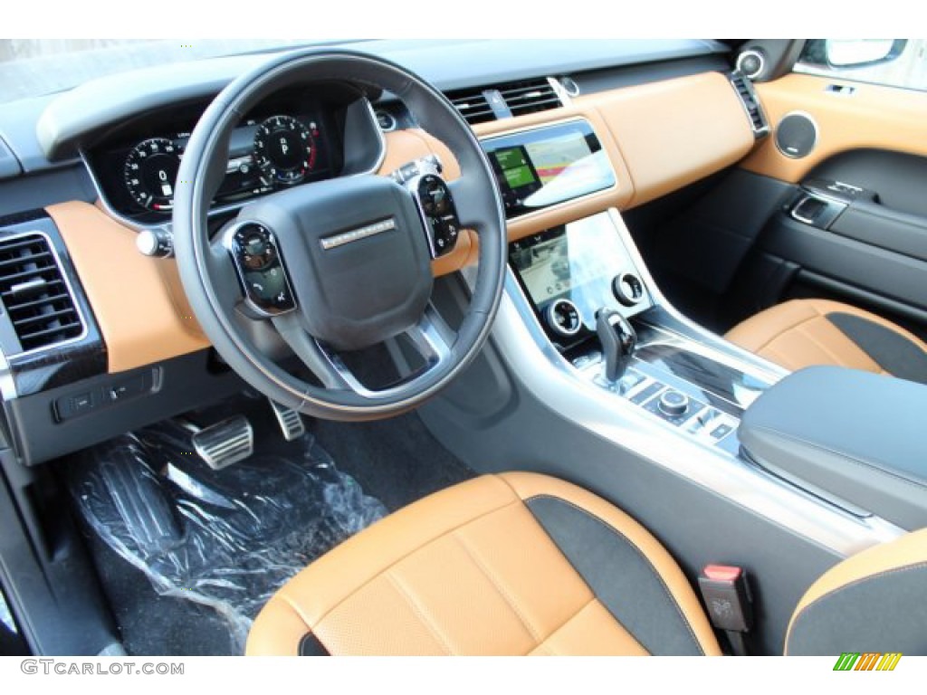 Ebony/Vintage Tan Interior 2019 Land Rover Range Rover Sport Supercharged Dynamic Photo #133085641