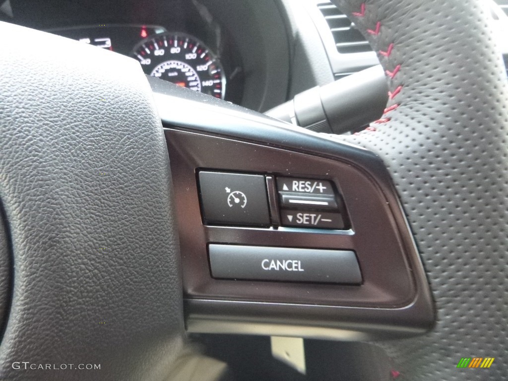 2019 Subaru WRX STI Black Ultrasuede/Carbon Black Steering Wheel Photo #133090207