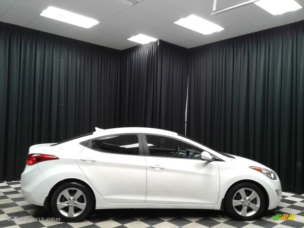 2013 Elantra GLS - Shimmering White / Beige photo #5