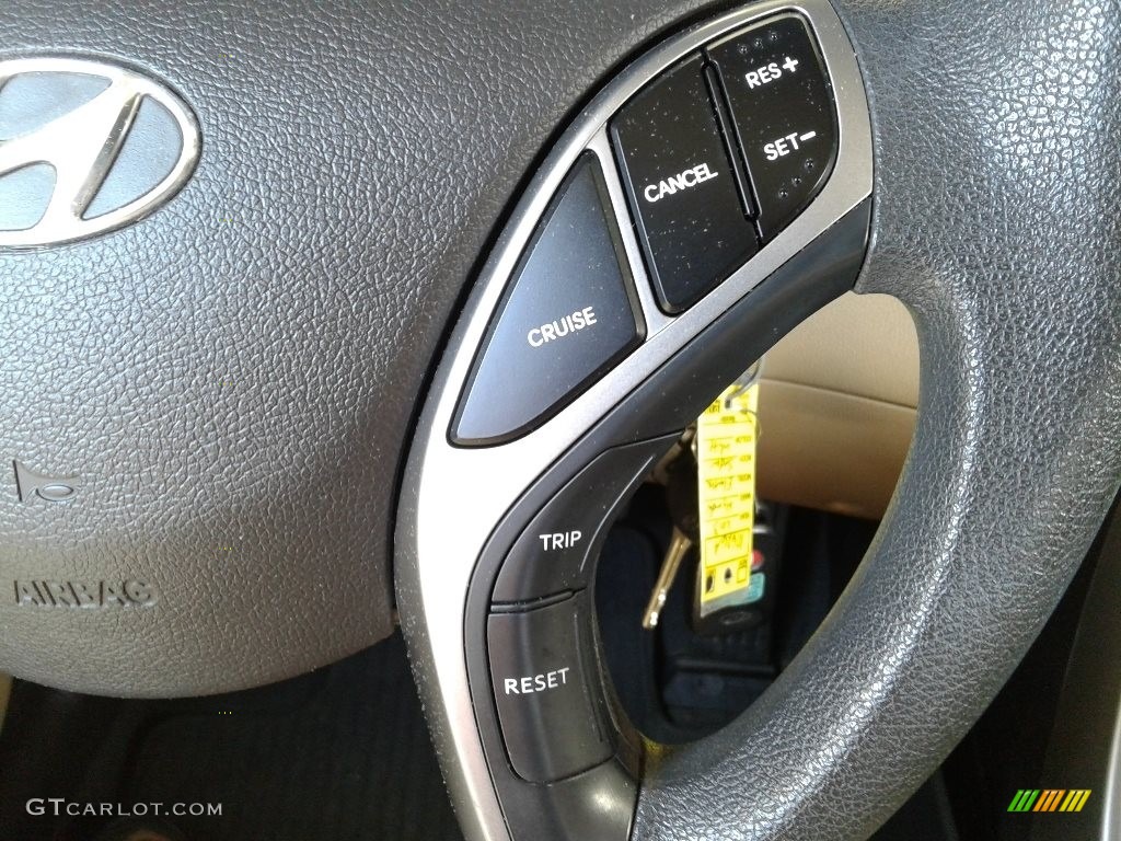 2013 Elantra GLS - Shimmering White / Beige photo #17