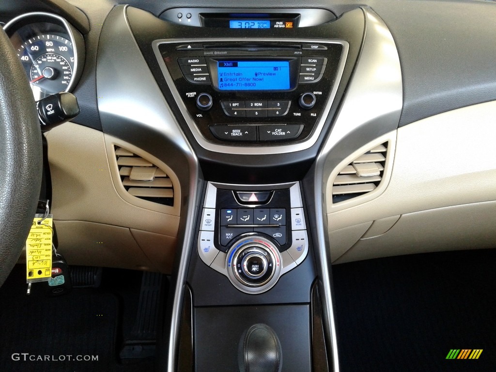 2013 Elantra GLS - Shimmering White / Beige photo #19