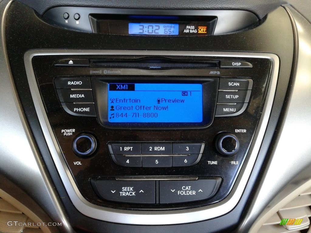 2013 Elantra GLS - Shimmering White / Beige photo #20