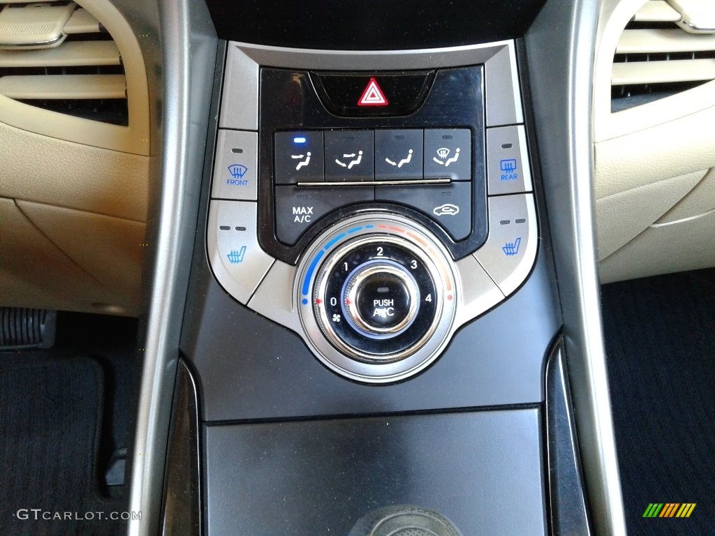 2013 Elantra GLS - Shimmering White / Beige photo #21